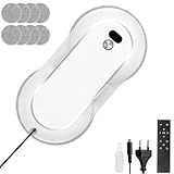Fensterputzroboter, 5800Pa Fensterroboter Kabellos mit 50ml Doppel Wassersprühsystem & 3...