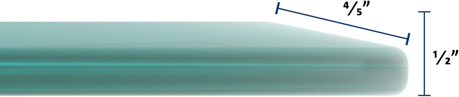 32" Inch Round Tempered Glass Table Top, 1/2" Inch Thick Beveled Polished Edge, Clear Glass (1/2" Inch Thick Beveled Polished Edge, 32)