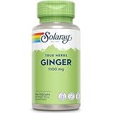 Solaray - Ginger - 100 Vegan Capsules - 1,100mg High Strength Ginger Supplement Not Tablets or Shot - 100% Natural Ginger Root - Lab Verified, GMO & Magnesium Stearate Free