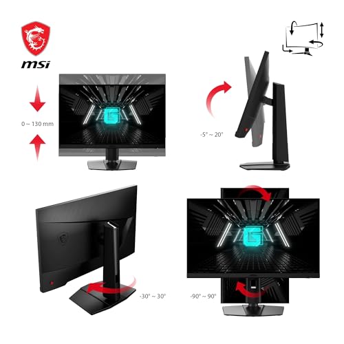 MSI G272QPF E2 27 Inch WQHD Gaming Monitor - 2560 x 1440 Rapid IPS Panel, 180 Hz / 1ms GtG, 125% sRGB Colour Gamut, Adaptive Sync - DP 1.4a, HDMI 2.0b CEC