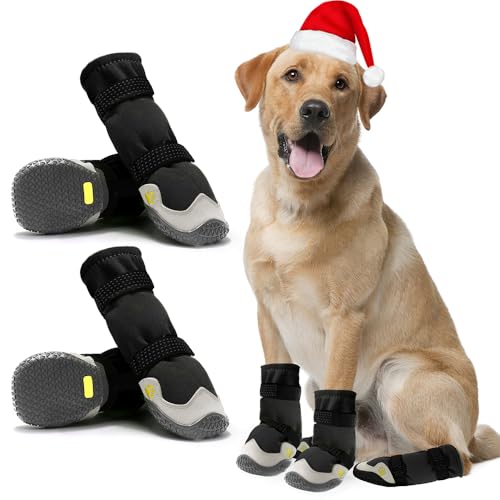 dalishop Botas para cães grandes, sapatos para cães de médio porte, botas para patas ou cães para pa