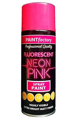 400ml All Purpose Neon Pink 1757PR Spray Can Household Car Van Bike Aerosol Paint (1 Pack)