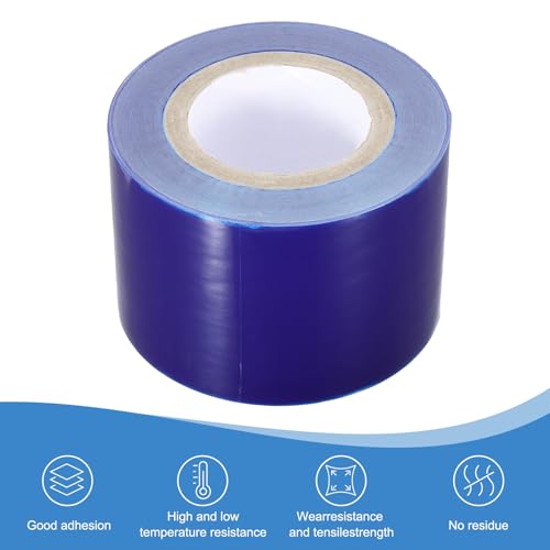 Image of PATIKIL Removable Protective Film Tape, 4 Inch x 656 ft PE Surface Protective Scratch Film Tape Roll for Furniture Electrical Appliances Plastic Hardware Low Stickiness, Blue