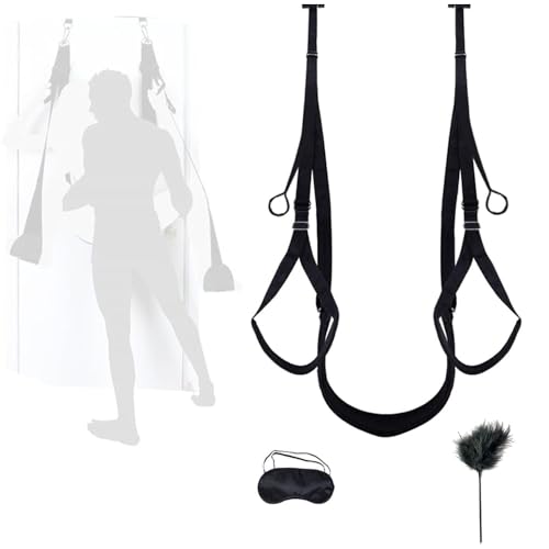 Columpio de yoga con arnés de nailon para colgar en la puerta con accesorios