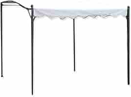 Gazebo Verdelook 2x3 M - Struttura In Ferro, Copertura In Polietilene, Bianco, Per Giardino E Terrazzo - Foto 2