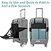 Travel Seat,Ride-on Suitcase for Kids, Foldable Travel Child Seat,Child Carrier for Carry-on Luggage-Family Airport Travel Made Easy