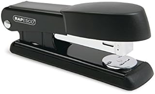 Rapesco R53500B2 Bowfin Half Strip Metal Stapler, 25 Sheet Capacity, Black