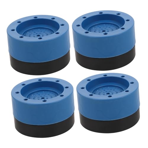 IWOWHERO Washer Stabilizer Pad Set Pcs Vibration Mat for Washing Machine Noise Reduction Sturdy Construction Blue Anti-Slip