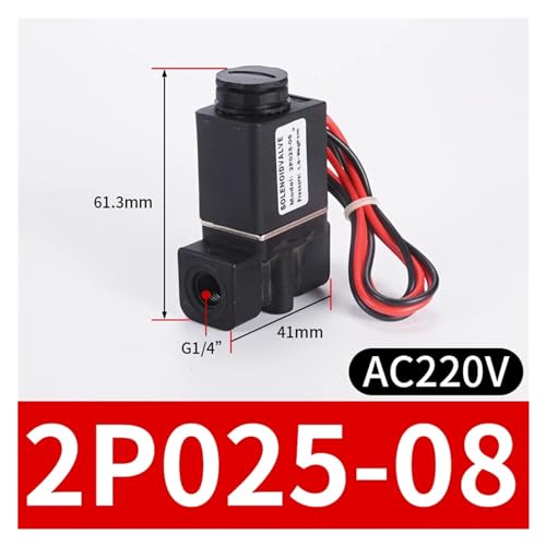 Válvula solenoide neumática de 2 vías 2P025 normalmente cerrada DC24V DC12V 3