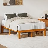 Sweetcrispy Wood Platform Bed
