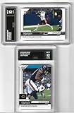 Graded Gem Mint 10 Caleb Williams and Colston Loveland Football Rookie 2 Card Lot Bears Young Star Quarterback & Tight End! You Will Receive Both Cards Shown