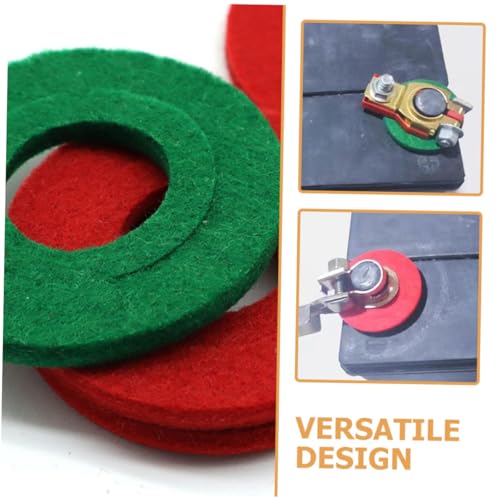 Beatifufu 8 Unidades Junta Do Terminal Da Bateria Arruelas Protetores Terminal Bateria Enchimento Do