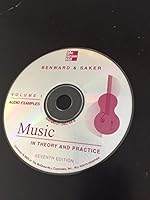 Music In Theory and Practice Volume I Audio Examples Seventh Edition 0072457449 Book Cover