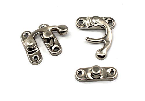 Image of Pack of 20 pcs of Antique Vintage Latch Nickel-Plated Color Right Swing arm Buckle Hook Lock hasp