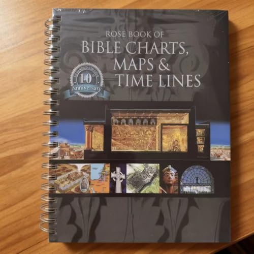 Mounteps Libro de rosas de gráficos bíblicos, mapas y líneas de tiempo – Guía de referencia visual a todo color para estudio bíblico, lecciones de escuela dominical e investigación cristiana