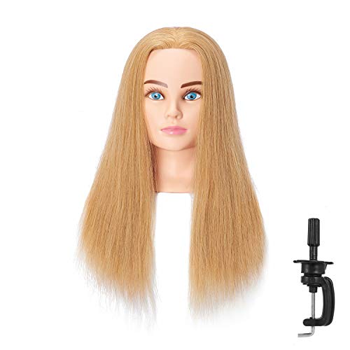 Tête de mannequin 100% cheveux humains Hairingrid pour réviser l'examen de cosmétologie
