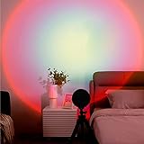 Sunset Lamp, 16 Modi Bunte Sunset Projection Lamp, USB-Anschluss, 360 ° drehbares romantisches Vision-Stimmungslicht, für Party Themen Schlafzimmerdekoratio