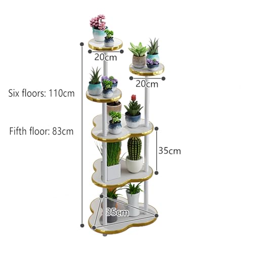 Support d'angle en bois pour plantes hautes étagère multi-niveaux support jardinière - 3
