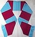 Price comparison product image West Ham United Claret and Sky Blue Retro Bar Scarf by 1000 Flags