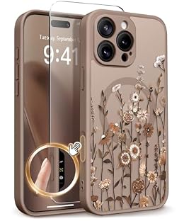 GVIEWIN for iPhone 16 Pro Max Case Compatible with MagSafe Screen Protector