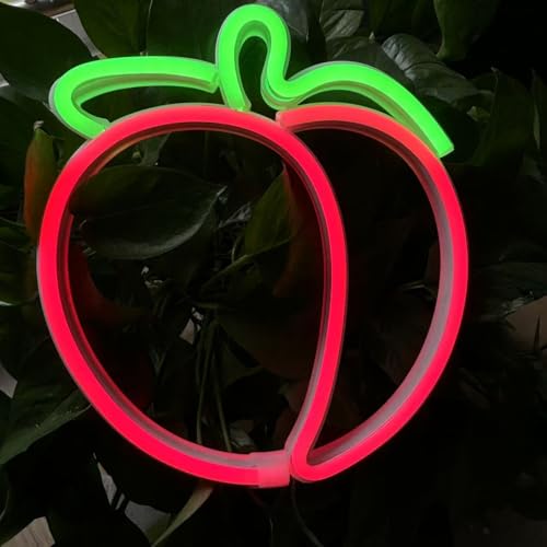 Image of Peach Neon Sign, Fruit Peach Neon Decor,Funny Peach Led Sign Pink Decor for Bedroom Wall Art Decor,Gift for Her, Peach Led Sign for Christmas Decoration Thanksgiving Decoration Valentine's Day Gift