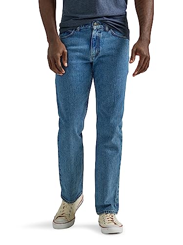 Lee Men's Legendary Regular Straight Jean, Pepper Stone, 36W x 32L