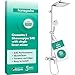 Price comparison product image hansgrohe Crometta E - shower system with single lever tap, rainfall shower head (240 x 240 mm), hand shower (2 sprays), shower hose, shower rail and head shower square (1 spray), chrome, 27284000
