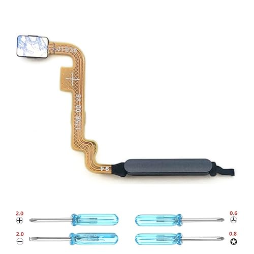 iYAiYO Fingerprint Sensor Flexkabel für Xiaomi Redmi Note 10S Fingerabdruckleser Flex Cable Fingerabdrucksensor Ersatz inkl. Schraubendreher-Schwarz