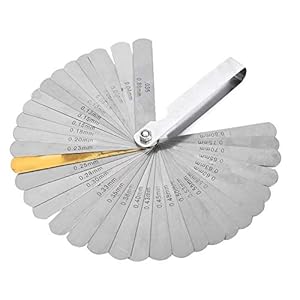 Opvouwbare Gemakkelijk te dragen Gitaar Feeler Gauge, Duurzame Fret Feeler Gauge, Dubbele Markers voor Gitaar…