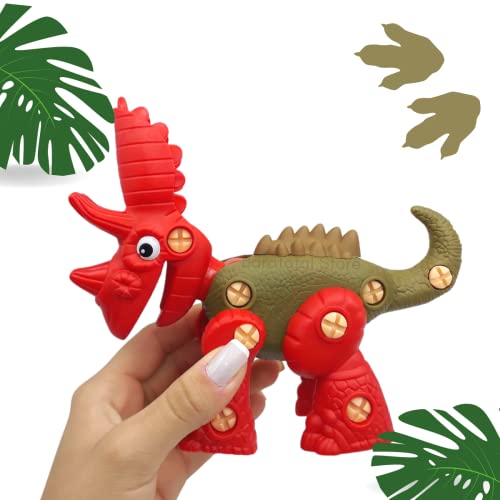 Dinossauro Monta Desmonta Dino Brinquedo T-Rex Infantil Dino Robo De Montar Com Ferramenta Coleção
