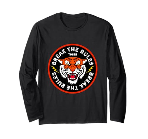 Cool Break The Rules Wild Japanese Tiger Graphic Design ����T�V���c