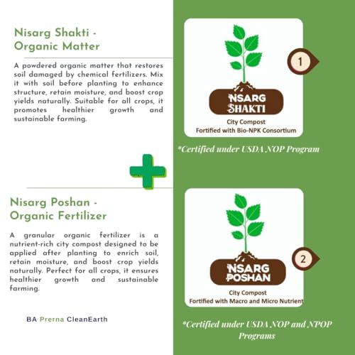 Image of Nisarg Poshan Organic Fertilizer for Plants 4.2kg | Kitchen Garden Combo | Flower Fertilizer | Fertilizer For Plants Home Garden