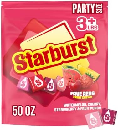 FaveREDS Fruit Chews Candy Party Size Bag, 50 oz