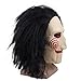 Máscara Saw Jigsaw con Pelo sintético + Corbata de moño + Guantes...