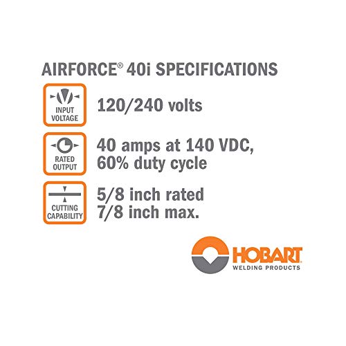 Hobart AirForce 40i Plasma Cutter, Model:500576