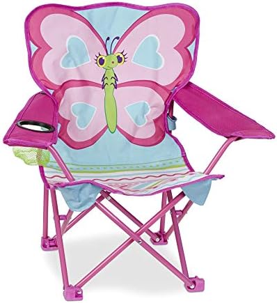 Melissa & Doug Cutie Pie Butterfly Camp Chair (Frustration-Free Packaging) , Pink