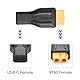 SinLoon XT60 auf USB C Adapter XT60 auf Typ C kabellos für TS100 Lötkolben, FPV-Monitorleistung, Drohne, 2 Stück
