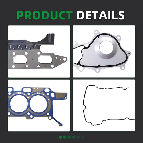 Image of Head Gasket Set, for Ford F-150 15-16, for Expedition 15-17, for Transit-150 250 350 & 350 HD 15-18, for Lincoln Navigator 15-17, 3.7 /3.2 /3.5 /5.0 /2.7L V6 HS26680PT-3 VS50887R(133pcs)