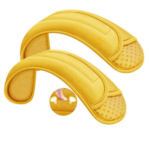 Image of ZINZ 2-Pack Universal Shoulder Pad with Ultra Thick Cushion for Bag Luggage Bag Crossbody, Plus Long & Anti-Slip & Breathable,Yellow