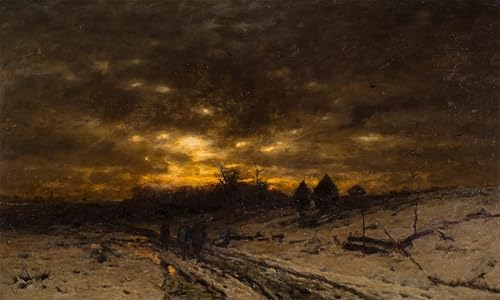 Toile Vinterlandskap de Ludvig Munthe, impression artistique grand format pour décoration murale