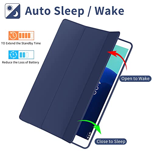 ProtUTab Case Compatible with iPad 9th Generation, Auto Wake&Sleep Slim Trifold Stand Case Compatible with iPad 9th Generation & iPad 8th Generation (2020) & 7th Generation (2019), Lightweight, Blue by ProtUTab - Image 3