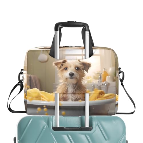 Maletín para laptop 15.6 - 16 pulgadas con diseño de perro miniatura 7