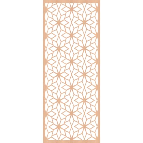 Image of 15 3 /8 inchW x 39 3 /8 inchH x 3 /8 inchT Lake Decorative Fretwork Wood Wall Panels, Alder