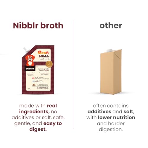 Image of Nootie Chicken Bone Broth for Dogs & Cats | Slow-Simmered 12+ Hours | Collagen + Glucosamine | Gut Health & Joint Support | Hydrating Meal Topper | Preservative-Free | Pack of 3