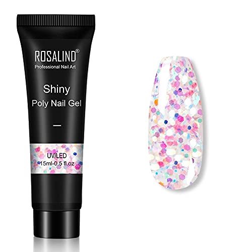 ROSALIND NAIL EXTENSION GEL from BELLE GAGA ™ 15ml Poly Nail Gel Poly Extension Gel Builder Gel for Starter DIY Manicure Nail Art Design Supplies (RE09-23)
