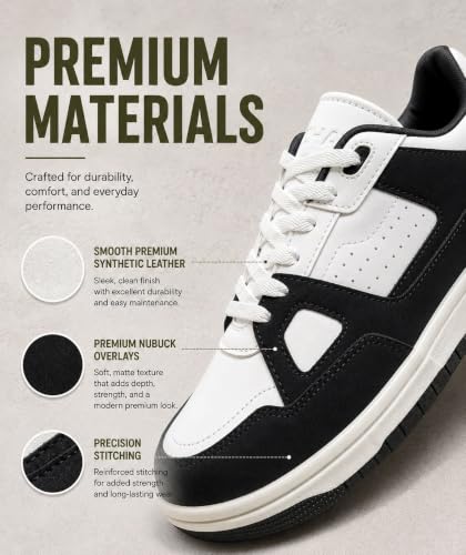 Image of HAUX Stylish Casual Mid Top Sneaker and Trendy Shoes with Laces for Men & Boys, Perfect, College, Parties and Outings, Lightweight, Comfortable, and Durable for All-Day Use, Cushioned Sole for Walking and Outdoor Styling