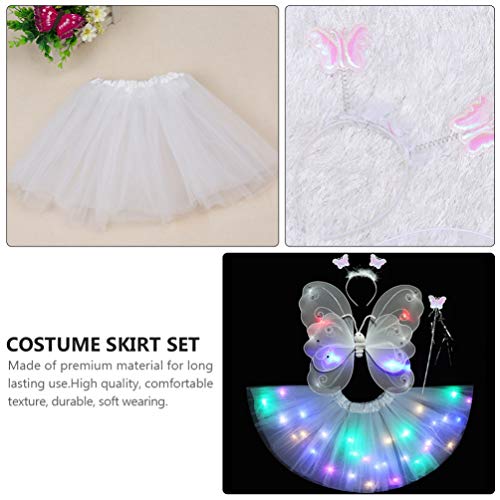 SOIMISS 1 Conjunto/ 4 Peças de de Princesa de Fada para Meninas Desempenho Terno Tutu Saia para Cria