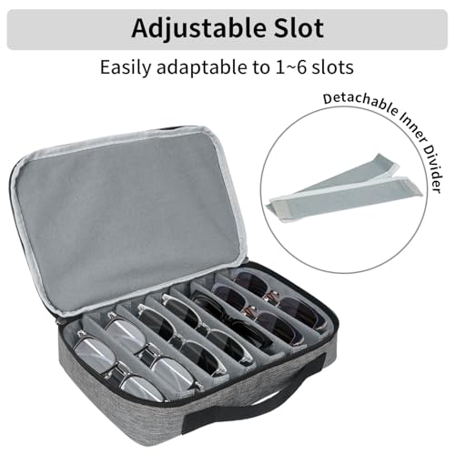 Image of Travel Sunglasses Organizer Case, Portable Sunglasses Case, Eyeglasses Storage Holder for Men Women