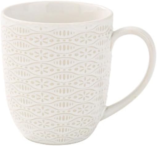 JSEIAJB Relief Ceramic Mugs Home Cereal Breakfast Cups Milk Coffee Water(Style 4)