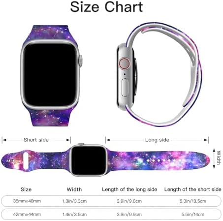 Black White Polka Dot Compatible With Apple Watch Band 40mm/38mm, 44mm/42mm For Women Men, Replacement For Iwatch Series Se/7/6/5/4/3/2/1 Gen Silicone Strap — 사진 3